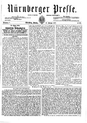 Nürnberger Presse Dienstag 27. Februar 1877