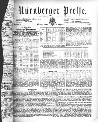 Nürnberger Presse Freitag 2. März 1877