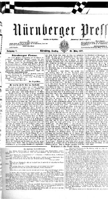 Nürnberger Presse Samstag 24. März 1877