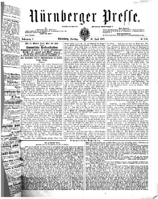 Nürnberger Presse Dienstag 10. April 1877