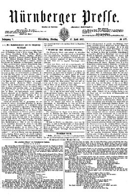 Nürnberger Presse Dienstag 17. April 1877