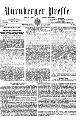 Nürnberger Presse Dienstag 24. April 1877