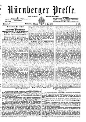 Nürnberger Presse Mittwoch 2. Mai 1877