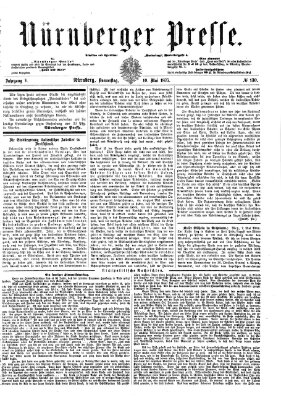 Nürnberger Presse Donnerstag 10. Mai 1877
