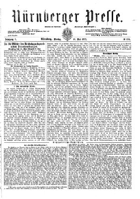 Nürnberger Presse Montag 14. Mai 1877