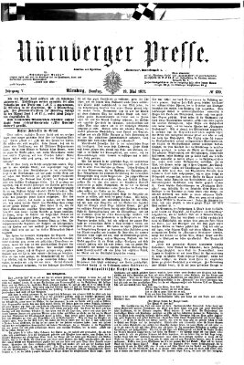 Nürnberger Presse Samstag 19. Mai 1877