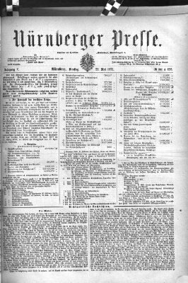 Nürnberger Presse Dienstag 22. Mai 1877
