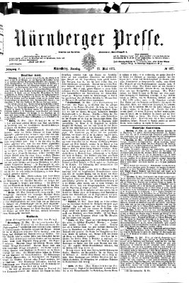 Nürnberger Presse Sonntag 27. Mai 1877