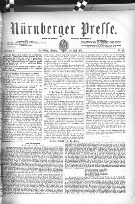 Nürnberger Presse Montag 28. Mai 1877