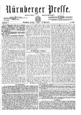 Nürnberger Presse Dienstag 29. Mai 1877