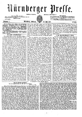 Nürnberger Presse Mittwoch 30. Mai 1877