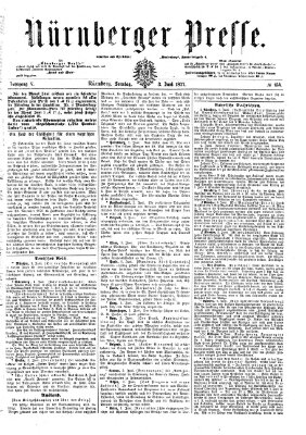 Nürnberger Presse Sonntag 3. Juni 1877