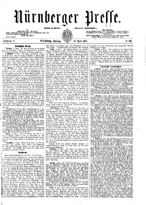 Nürnberger Presse Sonntag 10. Juni 1877