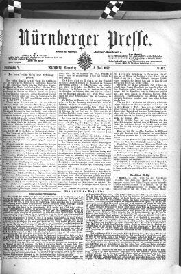 Nürnberger Presse Donnerstag 14. Juni 1877