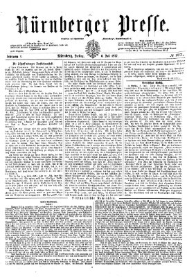 Nürnberger Presse Freitag 6. Juli 1877