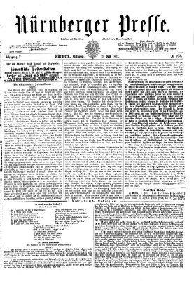 Nürnberger Presse Mittwoch 11. Juli 1877