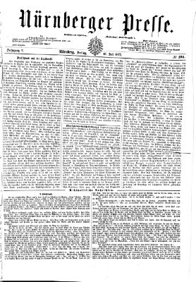 Nürnberger Presse Freitag 13. Juli 1877