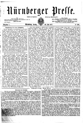 Nürnberger Presse Freitag 20. Juli 1877