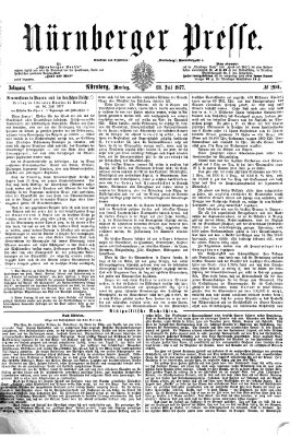 Nürnberger Presse Montag 23. Juli 1877