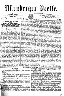 Nürnberger Presse Donnerstag 26. Juli 1877