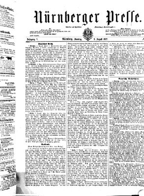 Nürnberger Presse Sonntag 5. August 1877