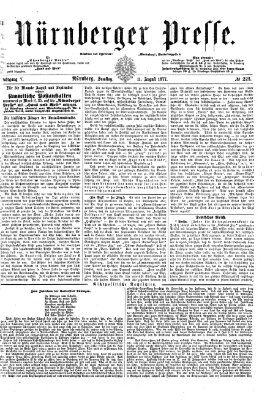 Nürnberger Presse Samstag 11. August 1877