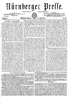 Nürnberger Presse Mittwoch 15. August 1877