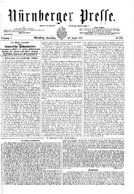 Nürnberger Presse Donnerstag 23. August 1877