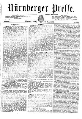 Nürnberger Presse Sonntag 26. August 1877