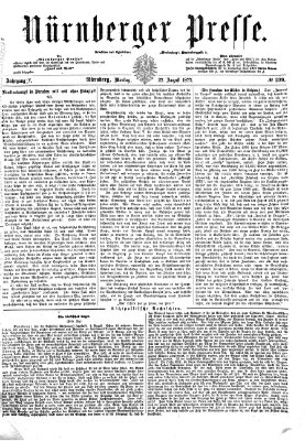 Nürnberger Presse Montag 27. August 1877