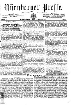 Nürnberger Presse Dienstag 4. September 1877