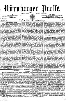 Nürnberger Presse Freitag 14. September 1877