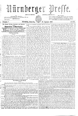 Nürnberger Presse Donnerstag 27. September 1877