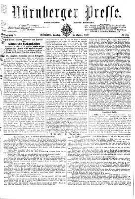 Nürnberger Presse Samstag 13. Oktober 1877