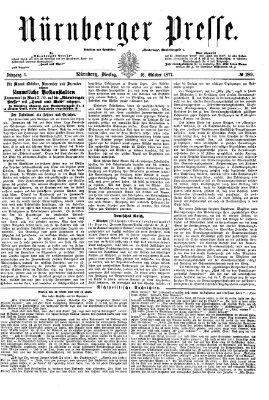 Nürnberger Presse Dienstag 16. Oktober 1877