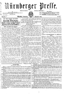 Nürnberger Presse Donnerstag 8. November 1877