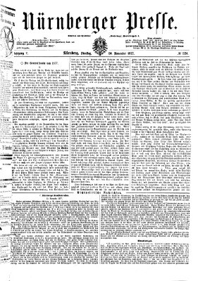 Nürnberger Presse Dienstag 20. November 1877