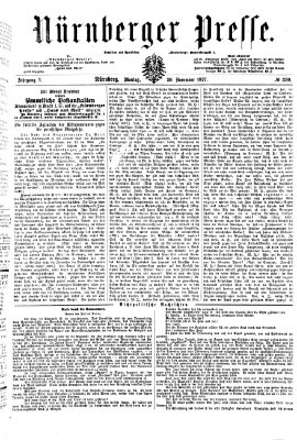 Nürnberger Presse Montag 26. November 1877