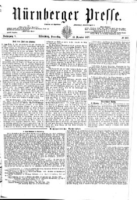 Nürnberger Presse Donnerstag 13. Dezember 1877