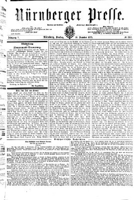 Nürnberger Presse Dienstag 18. Dezember 1877