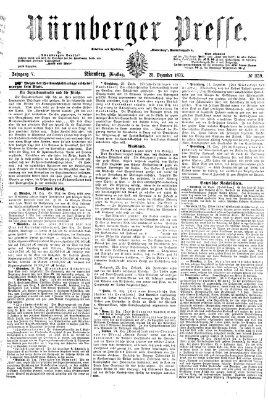 Nürnberger Presse Dienstag 25. Dezember 1877