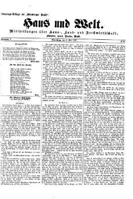 Haus und Welt (Nürnberger Presse) Sonntag 6. Mai 1877