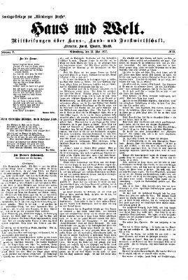 Haus und Welt (Nürnberger Presse) Sonntag 13. Mai 1877