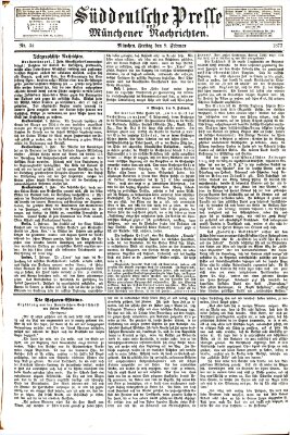 Süddeutsche Presse und Münchener Nachrichten (Süddeutsche Presse) Freitag 9. Februar 1877