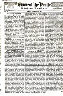 Süddeutsche Presse und Münchener Nachrichten (Süddeutsche Presse) Sonntag 6. Mai 1877