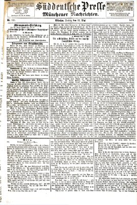 Süddeutsche Presse und Münchener Nachrichten (Süddeutsche Presse) Freitag 25. Mai 1877