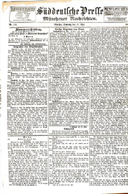 Süddeutsche Presse und Münchener Nachrichten (Süddeutsche Presse) Sonntag 27. Mai 1877