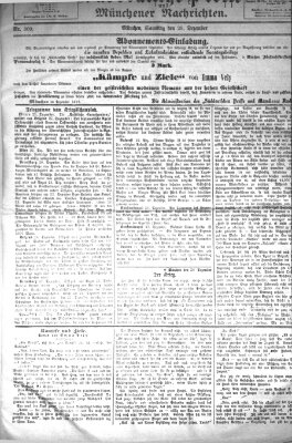 Süddeutsche Presse und Münchener Nachrichten (Süddeutsche Presse) Samstag 29. Dezember 1877