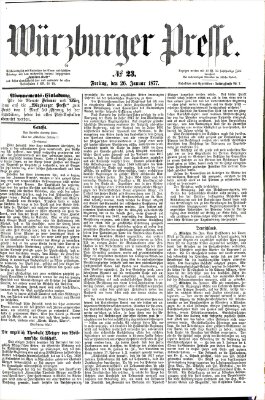 Würzburger Presse Freitag 26. Januar 1877