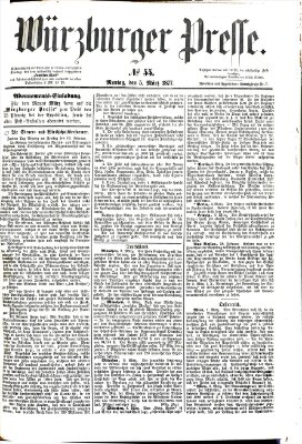 Würzburger Presse Montag 5. März 1877